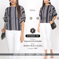 Stretchable Imported Bubble Textured Bohemian Tops 1