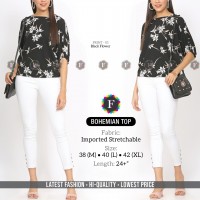 Stretchable Imported Bubble Textured Bohemian Tops 4