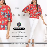 Stretchable Imported Bubble Textured Bohemian Tops 6