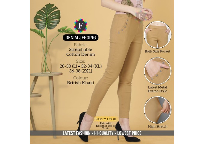 Stretchable Cotton Denim Jegging 4