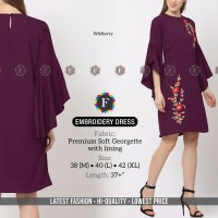 Embroidery Dress Premium Soft Georgette with Lining 2
