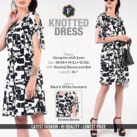 Knotted Dress Georgette with Lycra Inner 2