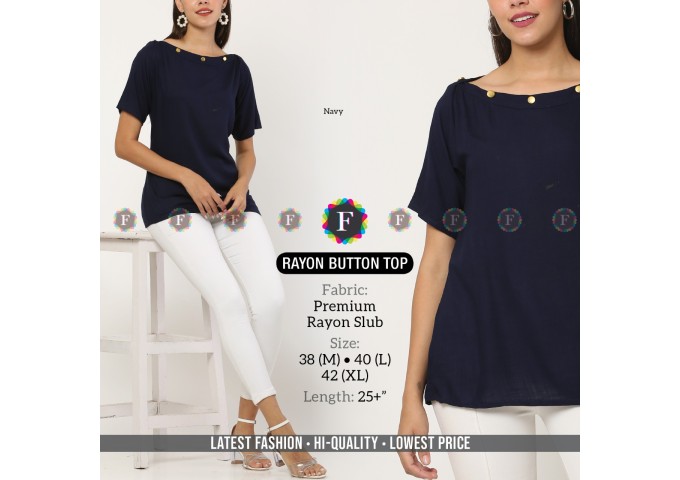 Premium Rayon Slub Button Top 2