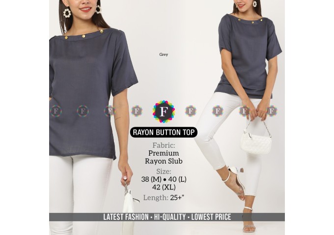 Premium Rayon Slub Button Top 3