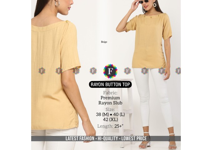 Premium Rayon Slub Button Top 4