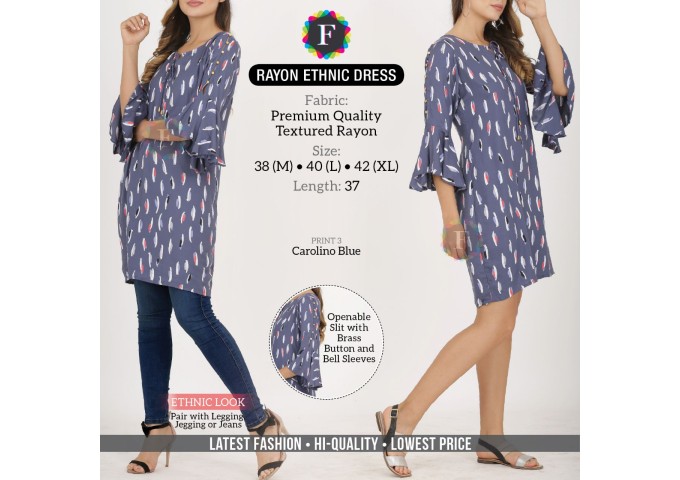 Rayon Ethenic Dress Premium Quality Textured Rayon 3