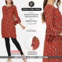 Rayon Ethenic Dress Premium Quality Textured Rayon 5