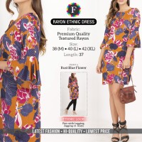 Rayon Ethenic Dress Premium Quality Textured Rayon 6