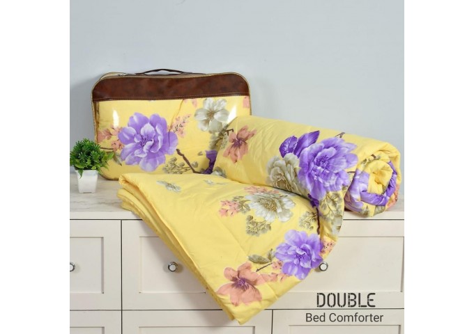 SUN RISE DOUBLE BED COMFORTER YELLOW