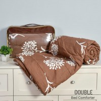 SUN RISE DOUBLE BED COMFORTER BROWN