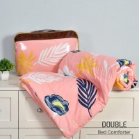 SUN RISE DOUBLE BED COMFORTER PINK