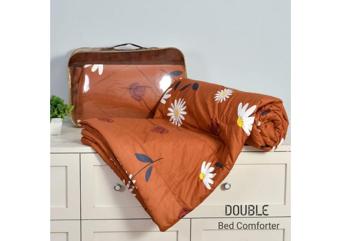 SUN RISE DOUBLE BED COMFORTER BROWN
