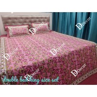Dv Décor Products King Size ONE DOUBLE BED SHEET WITH TWO PILLOW COVERS 5