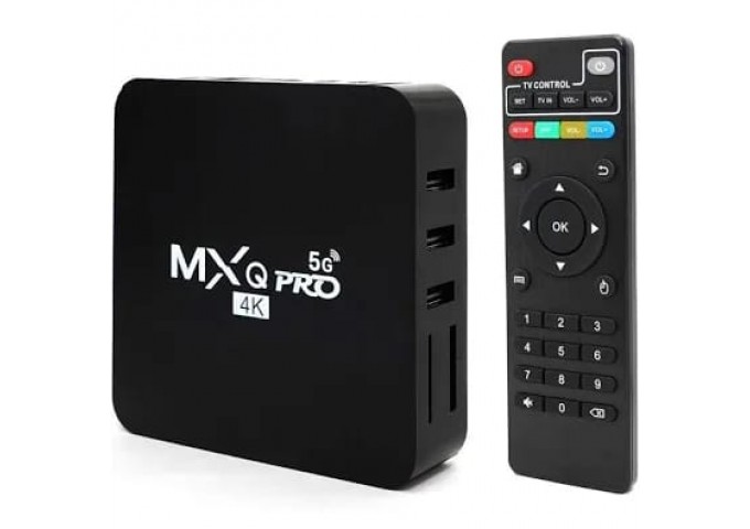 MXQ PRO Android 9.1 TV Box 2GB RAM/16GB ROM Amlogic S905W 64 Bit Quad Core Wi-Fi UHD 4K 1080P Smart TV Set Top Box 5g Technology  Media Streaming Device  (Black)