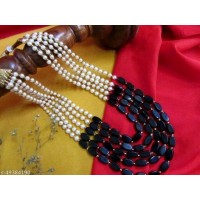 Original Elegant Gold Plated and Beads Metal Jewelry Set 10