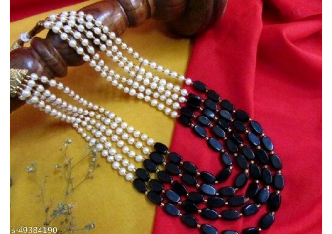 Original Elegant Gold Plated and Beads Metal Jewelry Set 10