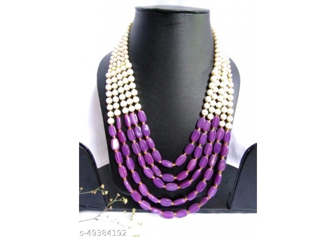 Original Elegant Gold Plated and Beads Metal Jewelry Set 14