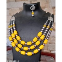 Original Elegant Gold Plated and Beads Metal Jewelry Set 23