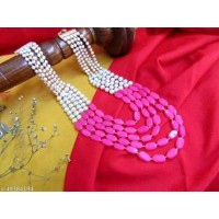 Original Elegant Gold Plated and Beads Metal Jewelry Set 25