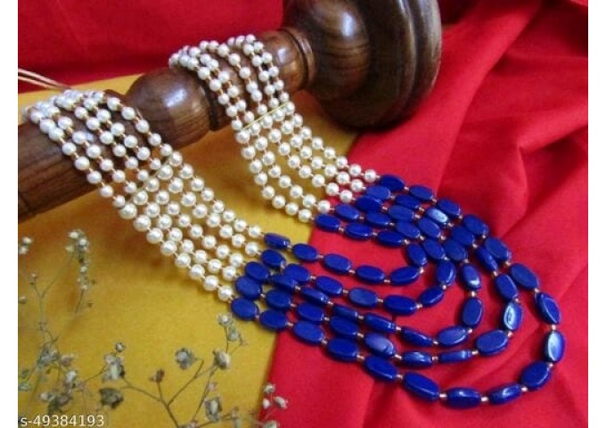 Original Elegant Gold Plated and Beads Metal Jewelry Set 28