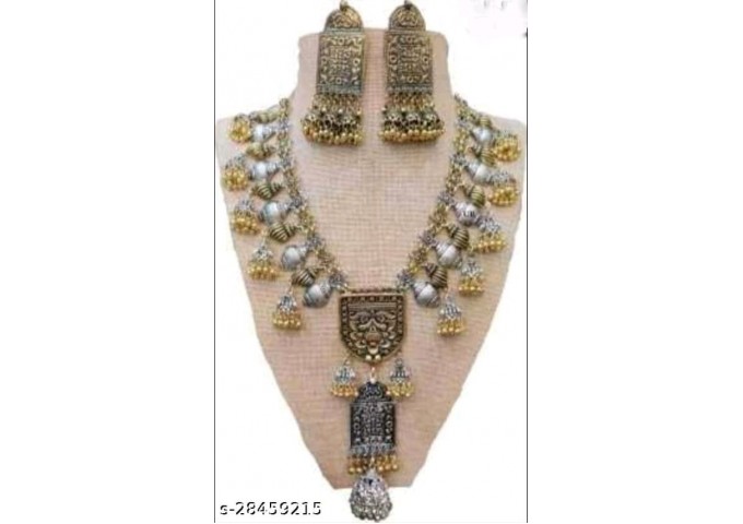 Original Elegant Gold Plated and Beads Metal Jewelry Set 35