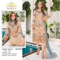 Maaria A DN 1067 Heavy Fox Georgette Suit with Embroidery Sequence Work Orange