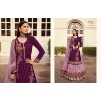 LT Fabrics Nitya Gharara Style Salwar Kameez Maroon