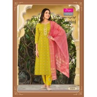 Sangini Vol 1 Heavy Rayon Print kurti pant Dupptta Sequence With Embroidery Work Pink|Yellow