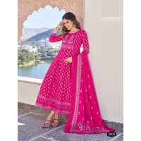Anarkali Vol 2 Suit With Dupptta Pink
