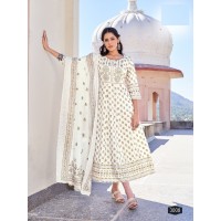 Anarkali Vol 2 Suit With Dupptta White