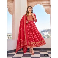 Anarkali Vol 2 Suit With Dupptta Red
