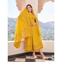 Anarkali Vol 2 Suit With Dupptta Yellow