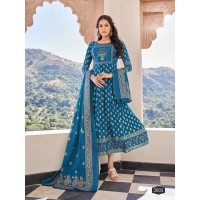 Anarkali Vol 2 Suit With Dupptta Blue