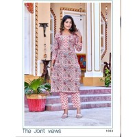 Cotton Vol 4 Summer Special Fancy Kurti with Bottom Pink