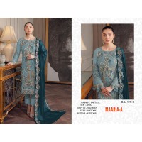 MAARiA-A Present Heavy Najneen with Embroidery Work With Less With Latkan Suit Shine Blue