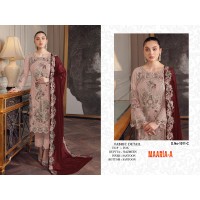 MAARiA-A Present Heavy Najneen with Embroidery Work With Less With Latkan Suit Pink|Maroon