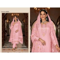 Nyra DN 1478 Heavy Faux Georgette with Embroidery Work & Swarovski crystals Anarkali Suit Pink