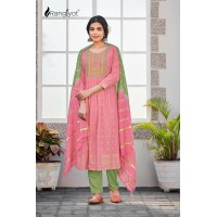 Rangmanch Vol 2 Heavy Rayon 14 Kg With Gold Print And Hand Work Pink