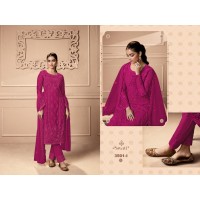 Designer Swagat Swati Salwar Suit  Dark Pink