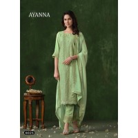 Vipul fashion Ayanna Fashionable Embroidery sequence work Salwar Suits Green 2