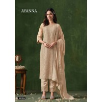 Vipul fashion Ayanna Fashionable Embroidery sequence work Salwar Suits Light Yellow
