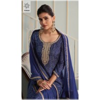 Vinay Fashion Kuleesh Muga Salwar kameez Suits Blue