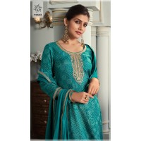 Vinay Fashion Kuleesh Muga Salwar kameez Suits Green