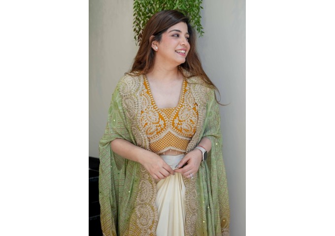 LFH BE DN 339 EXCLUSIVE THREE PIECE WESTERN OUTFIT FOR DESIGNER LOOK L