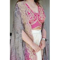 LFH BE DN 339 EXCLUSIVE THREE PIECE WESTERN OUTFIT FOR DESIGNER LOOK PINK