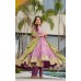 LFH DN 5097 DESIGNER ANARKALI GOWN CHINON WITH EMBROIDERY WORK PINK