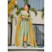 LFH DN 5097 DESIGNER ANARKALI GOWN CHINON WITH EMBROIDERY WORK GREEN 2