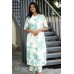 LFH LG DN 1931 NEW THREE PIECE INDO-WESTERN READY TO WEAR DRAPED PLATED DHOTI WITH BLOUSE AND KOTI GREEN