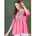 Designer Rayon Tunic Tops with Embroidery Work Multi Color