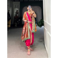 LFH YNF DN 7407 MARATHI STYLES SAREE RED| PINK